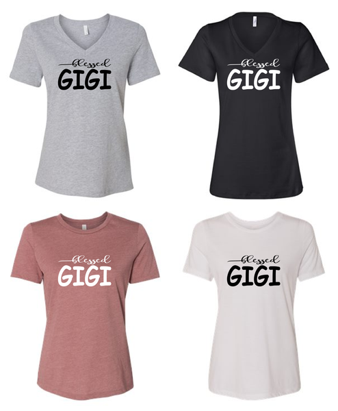Blessed Gigi/mom shirts/gift for mom/mothers day gift/mom tees/mom t-shirt/mom tops/mom clothes