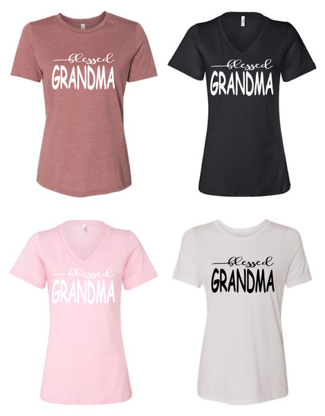 Blessed Grandma/mom shirts/gift for mom/mothers day gift/mom t-shirt/mom tops/mom clothes