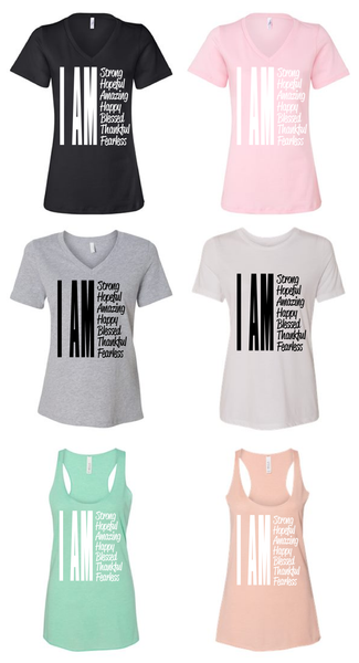 I AM shirt/mom shirts/gift for mom/mothers day gift/mom tees/mom tshirt/mom tops