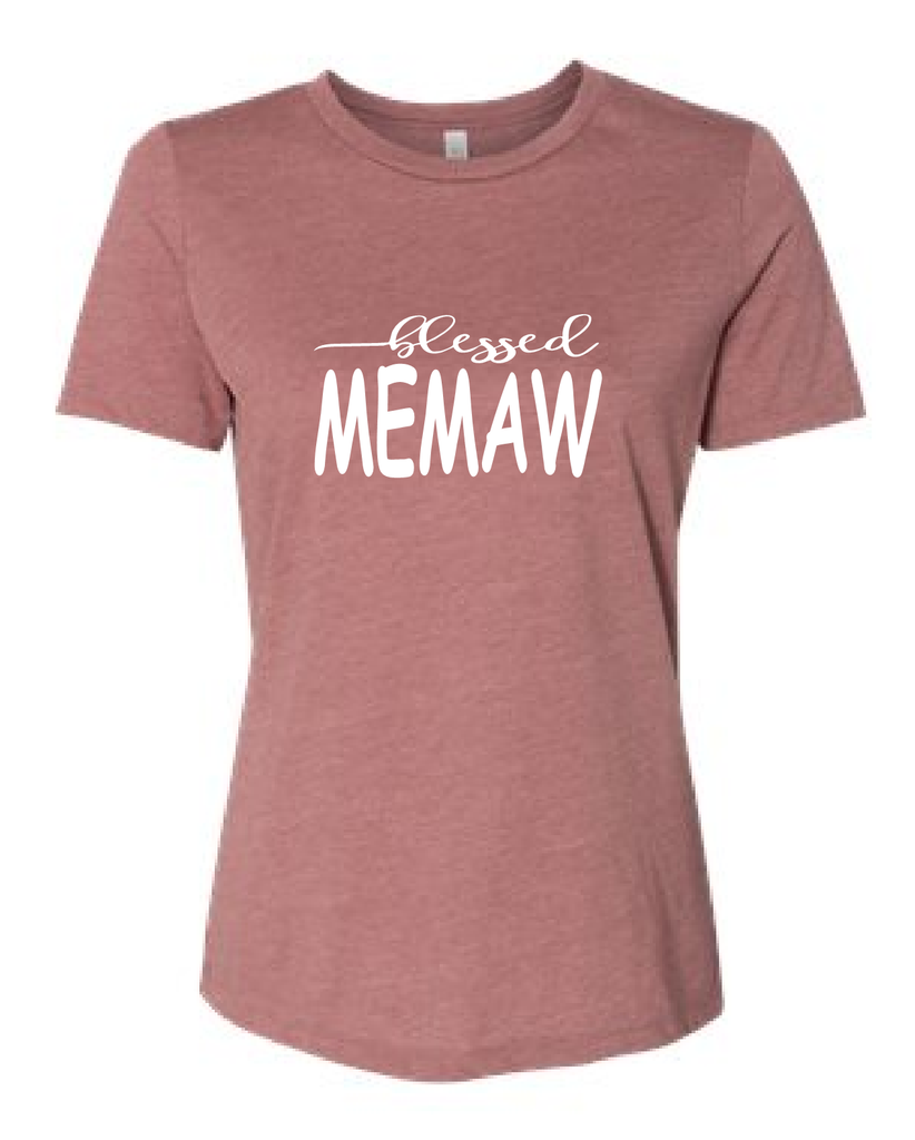 Blessed MeMaw/mom shirts/gift for mom/mothers day gift/mom t-shirt/mom tops