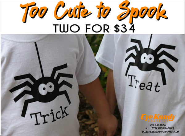 TRICK or TREAT ~ Spider ~ Cute Halloween Shirts