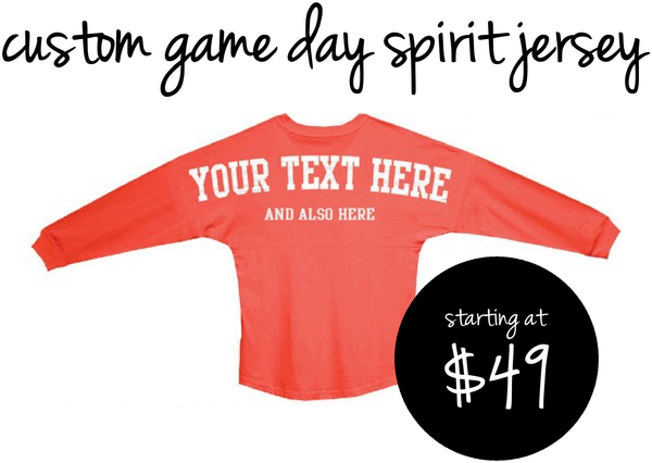 Customize your own Spirit Jersey