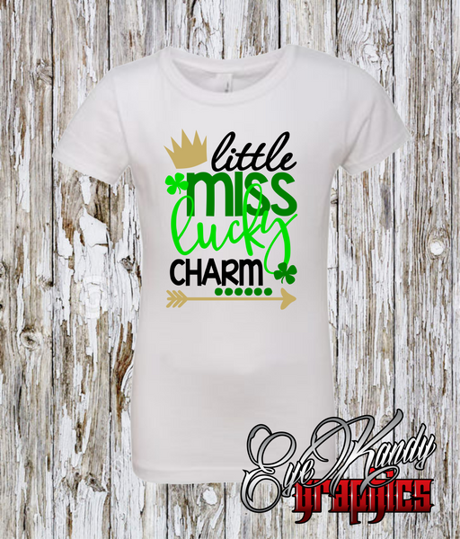 Little Miss Lucky Charm ~ St. Patrick's Day Youth, Toddler, and Infant sizes
