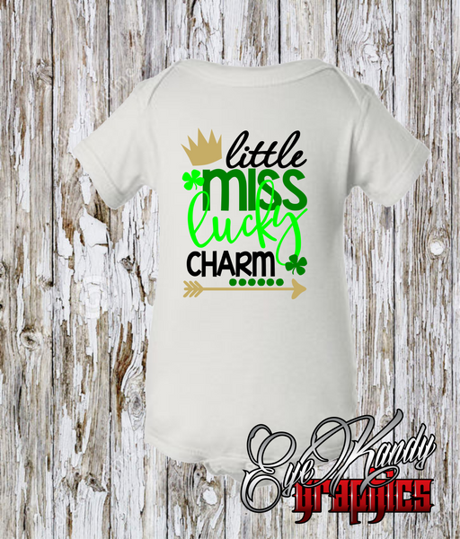 Little Miss Lucky Charm ~ St. Patrick's Day Youth, Toddler, and Infant sizes