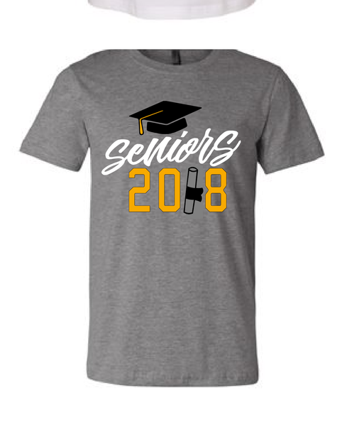 Seniors 2018 / Class Of 2018 / Graduation t-shirt / Graduate Gift / Cap And Gown Shirt