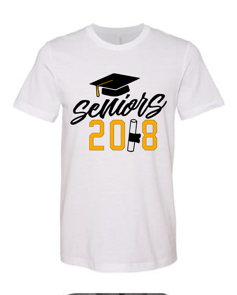 Seniors 2018 / Class Of 2018 / Graduation t-shirt / Graduate Gift / Cap And Gown Shirt